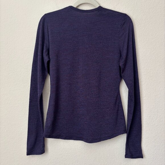 Segments Merino Wool Purple Essential Base Layer Long Sleeve Shirt - Picture 8 of 9